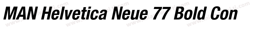 MAN Helvetica Neue 77 Bold Condense字体转换